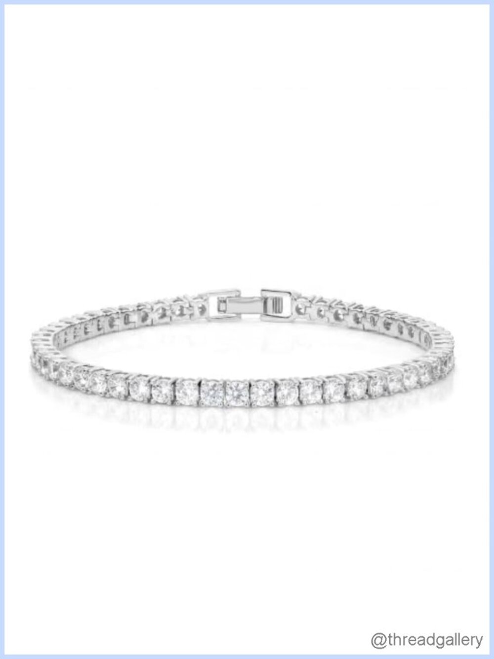 Tennis Bracelet Stackable 18K Gold Plated AAAAA Cubic Zirconia 7 Inch
